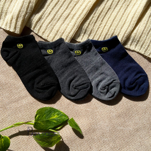 جوراب مچی زنانه فانتزی طرح لبخند